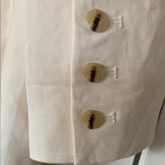 Oversized Cream Soft Linen Blend Long Blazer Dress NWOT Zara H&M Mango - Picture 12 of 14